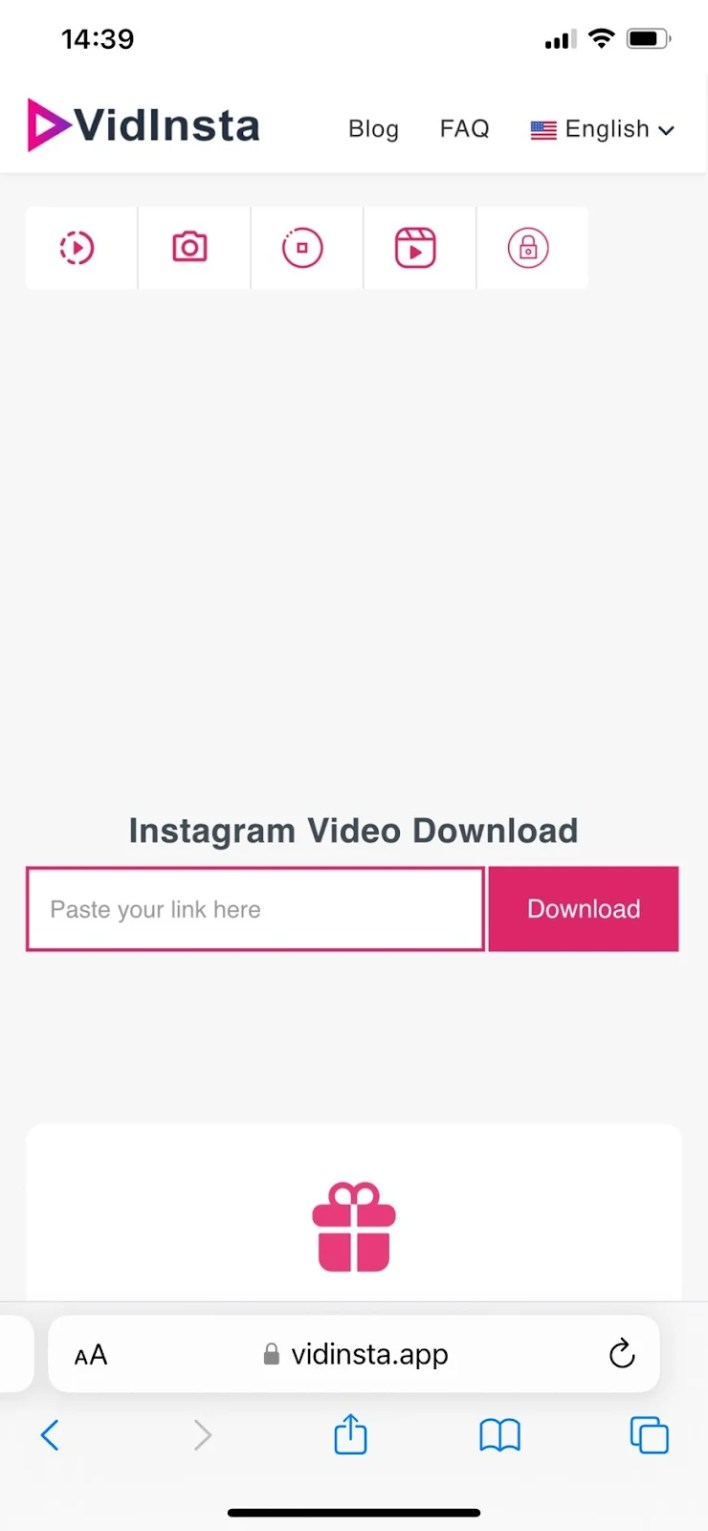 Hướng dẫn người dùng tải video Instagram về thiết bị bằng Vidinsta